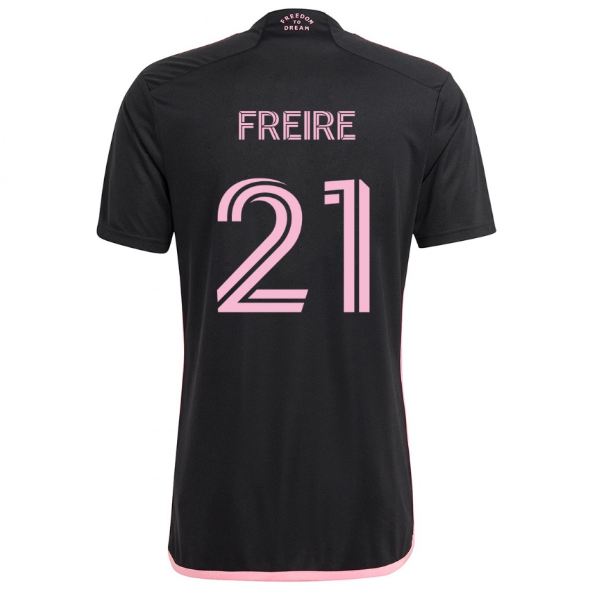 Kinderen Nicolas Freire #21 Zwart Uitshirt Uittenue 2024/25 T-Shirt België