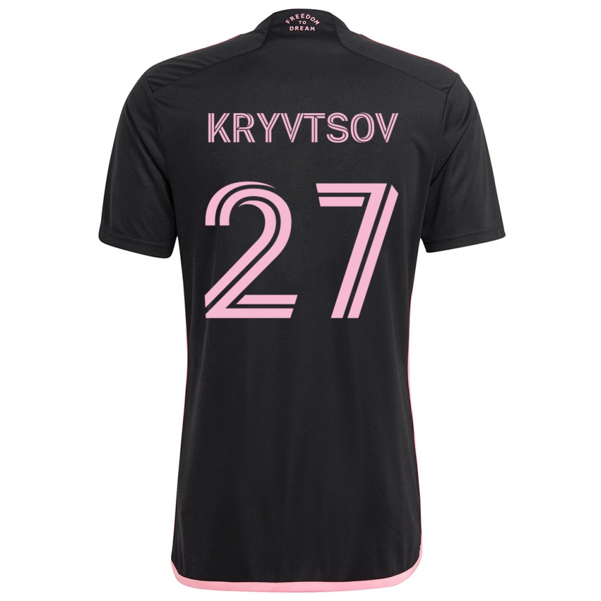 Kinderen Sergiy Kryvtsov #27 Zwart Uitshirt Uittenue 2024/25 T-Shirt België