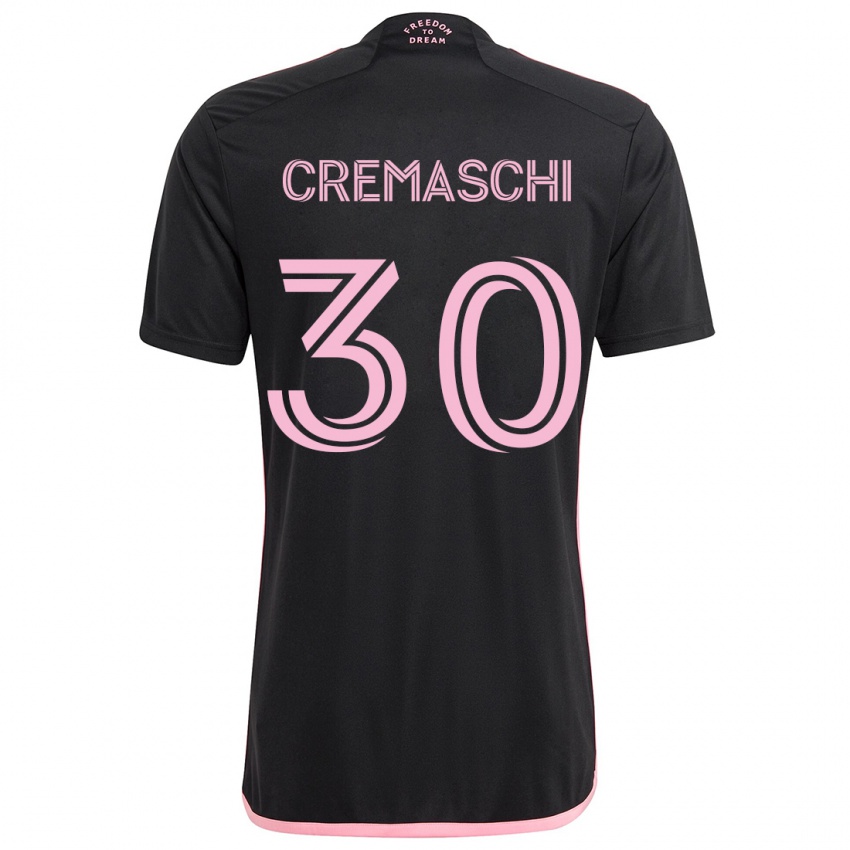 Kinderen Benja Cremaschi #30 Zwart Uitshirt Uittenue 2024/25 T-Shirt België