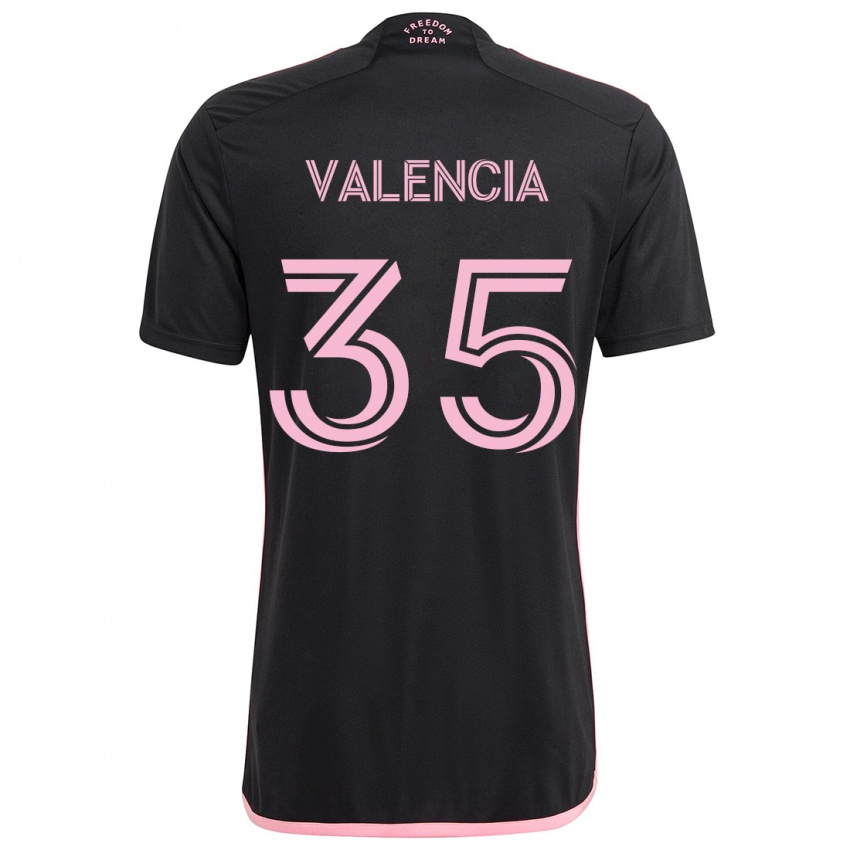 Kinderen Felipe Valencia #35 Zwart Uitshirt Uittenue 2024/25 T-Shirt België