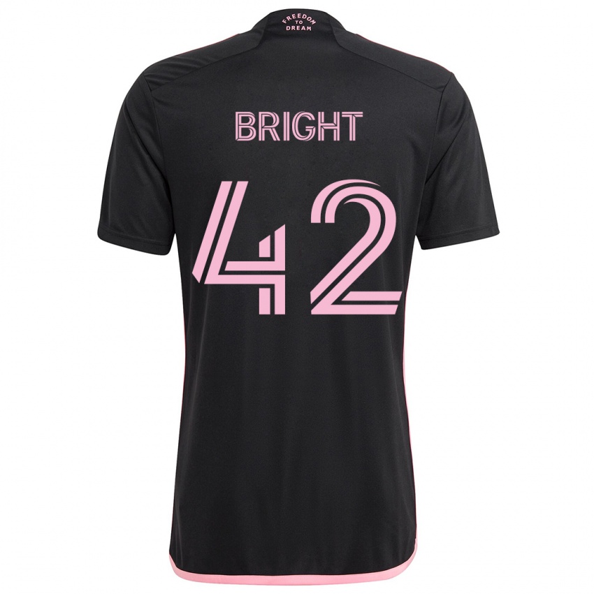 Kinderen Yannick Bright #42 Zwart Uitshirt Uittenue 2024/25 T-Shirt België