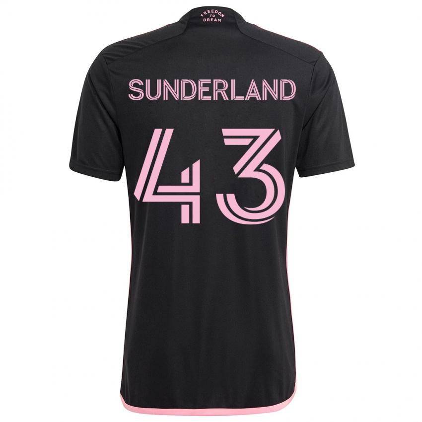 Kinderen Lawson Sunderland #43 Zwart Uitshirt Uittenue 2024/25 T-Shirt België