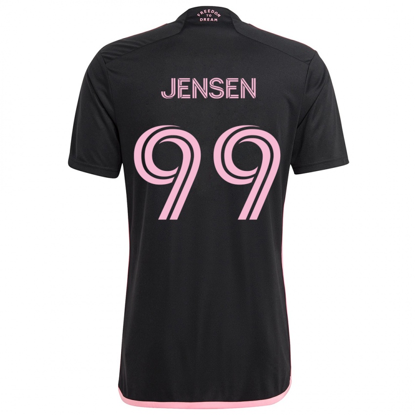 Kinderen Cole Jensen #99 Zwart Uitshirt Uittenue 2024/25 T-Shirt België