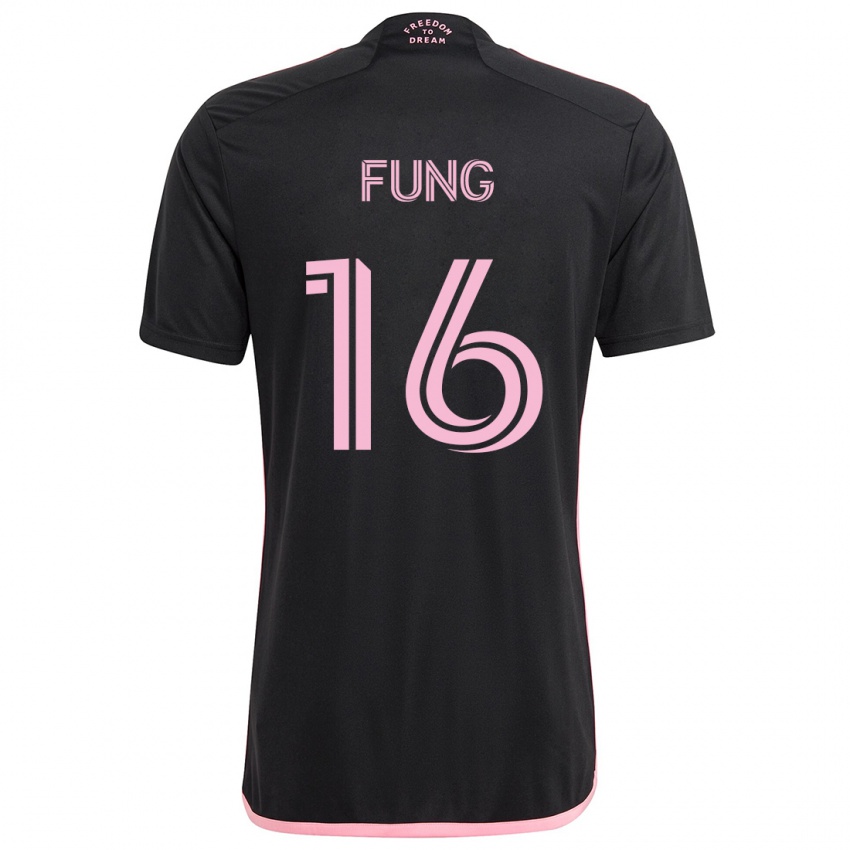 Kinderen Victor Fung #16 Zwart Uitshirt Uittenue 2024/25 T-Shirt België