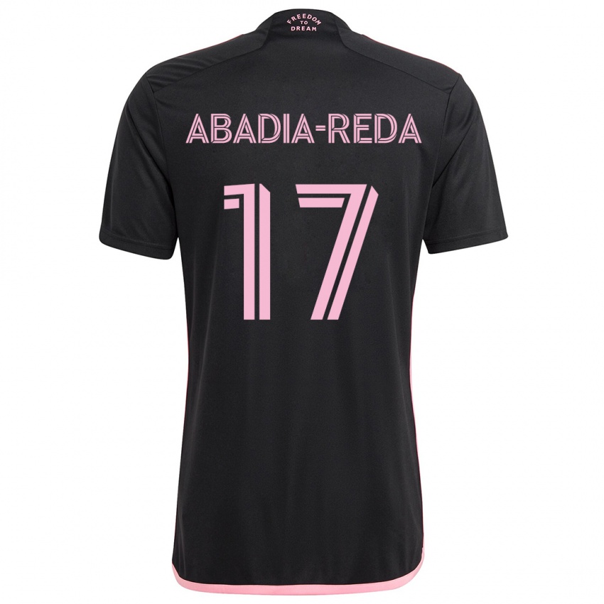 Kinderen Ezequiel Abadia-Reda #17 Zwart Uitshirt Uittenue 2024/25 T-Shirt België