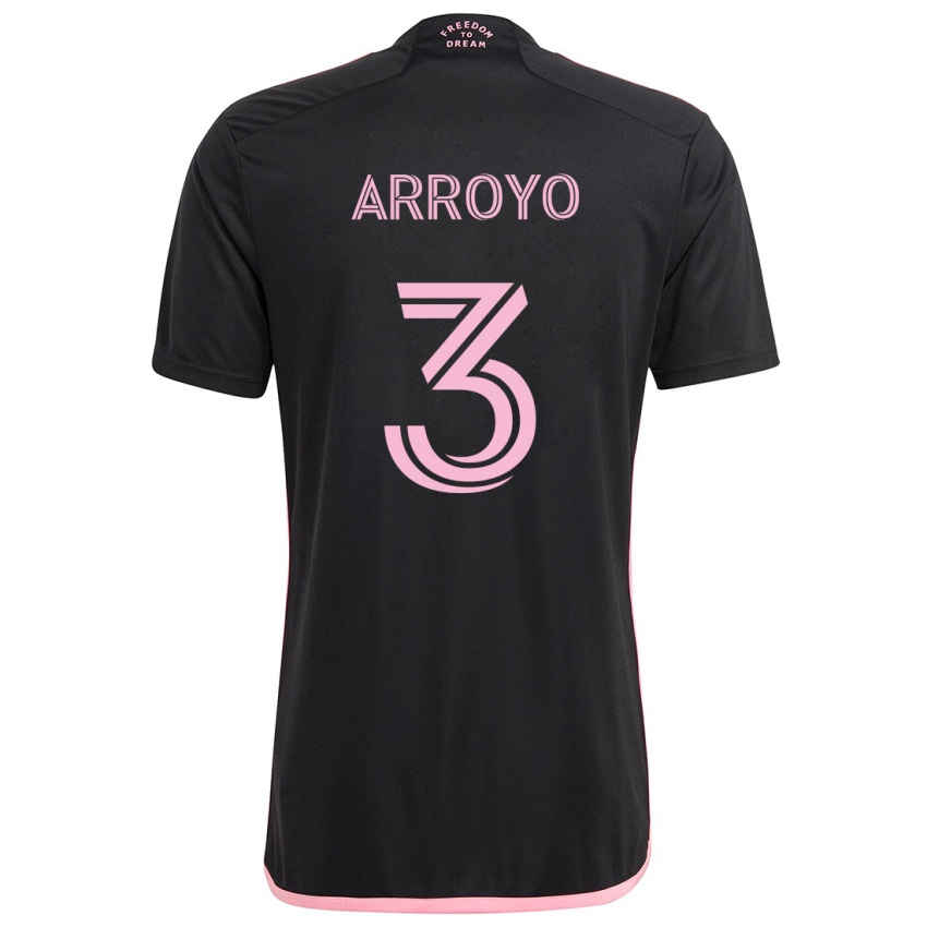 Kinderen Dixon Arroyo #3 Zwart Uitshirt Uittenue 2024/25 T-Shirt België