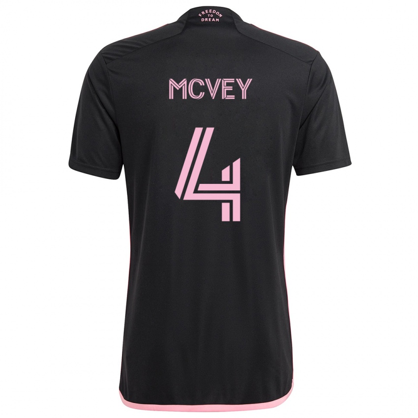 Kinderen Christopher Mcvey #4 Zwart Uitshirt Uittenue 2024/25 T-Shirt België