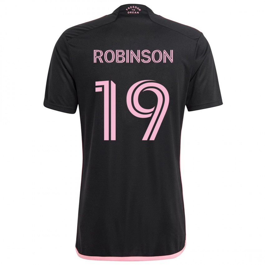 Kinderen Robbie Robinson #19 Zwart Uitshirt Uittenue 2024/25 T-Shirt België