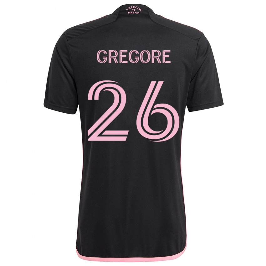 Kinderen Gregore #26 Zwart Uitshirt Uittenue 2024/25 T-Shirt België