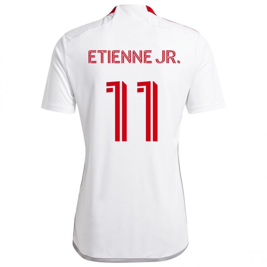 Kinderen Derrick Etienne Jr. #11 Wit Rood Uitshirt Uittenue 2024/25 T-Shirt België