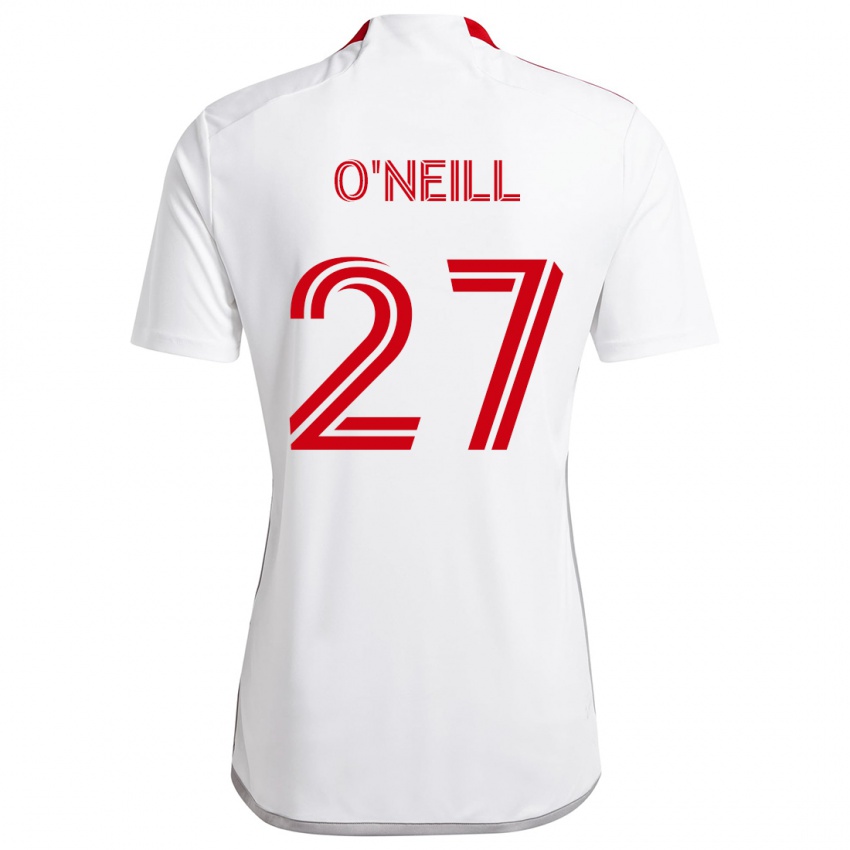 Kinderen Shane O'neill #27 Wit Rood Uitshirt Uittenue 2024/25 T-Shirt België