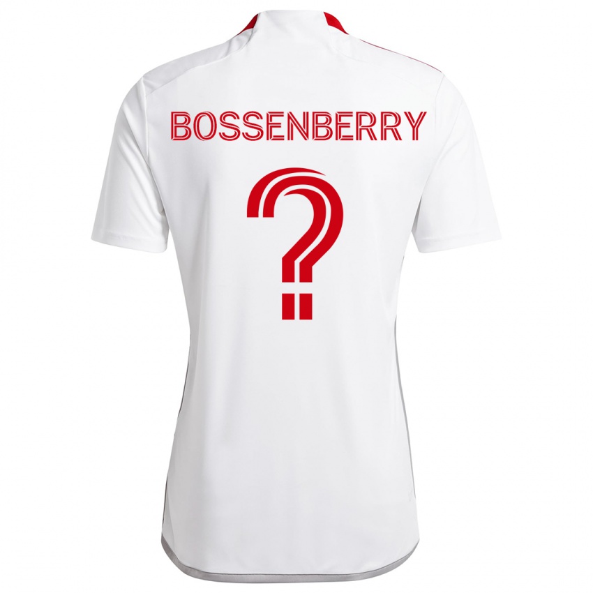 Kinderen Antone Bossenberry #0 Wit Rood Uitshirt Uittenue 2024/25 T-Shirt België