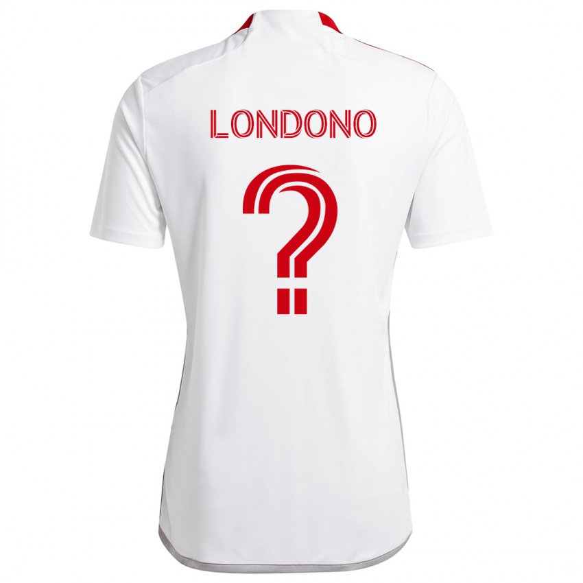 Kinderen Tyler Londono #0 Wit Rood Uitshirt Uittenue 2024/25 T-Shirt België