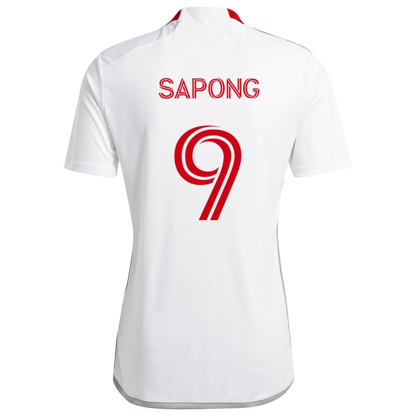 Kinderen C.j. Sapong #9 Wit Rood Uitshirt Uittenue 2024/25 T-Shirt België