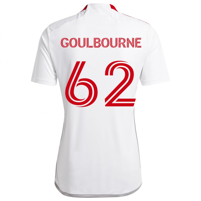 Kinderen Rohan Goulbourne #62 Wit Rood Uitshirt Uittenue 2024/25 T-Shirt België