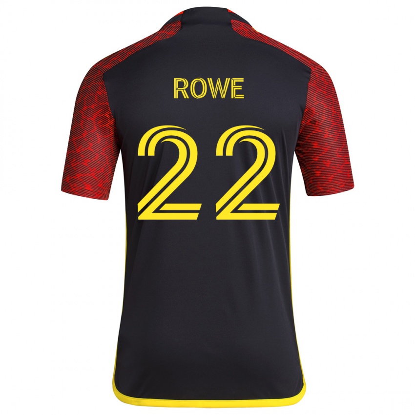 Kinderen Kelyn Rowe #22 Rood Zwart Uitshirt Uittenue 2024/25 T-Shirt België