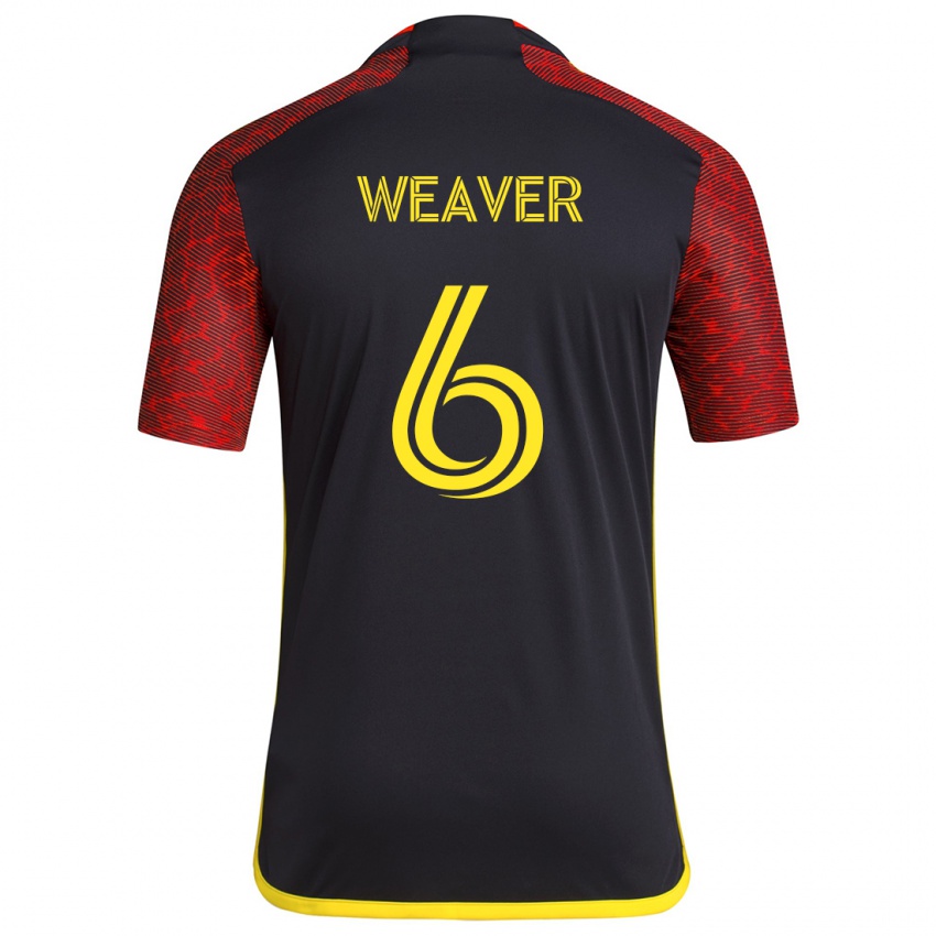 Kinderen Morgan Weaver #6 Rood Zwart Uitshirt Uittenue 2024/25 T-Shirt België