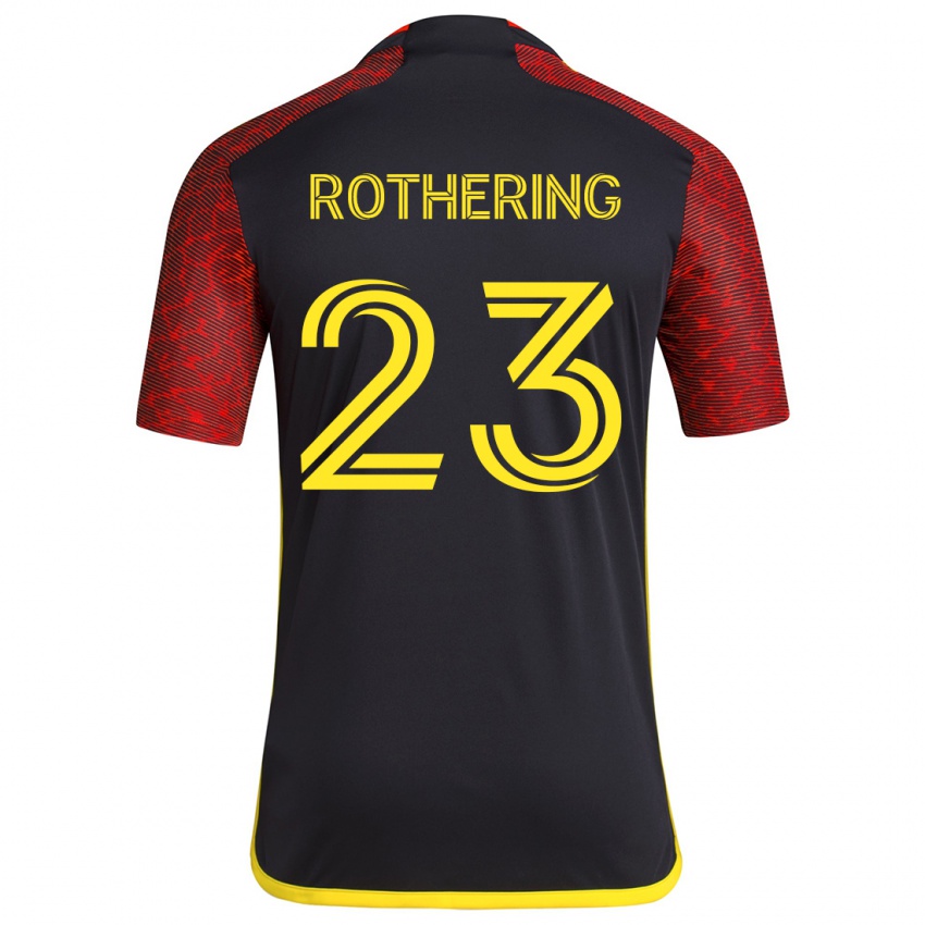 Kinderen Holly Rothering #23 Rood Zwart Uitshirt Uittenue 2024/25 T-Shirt België