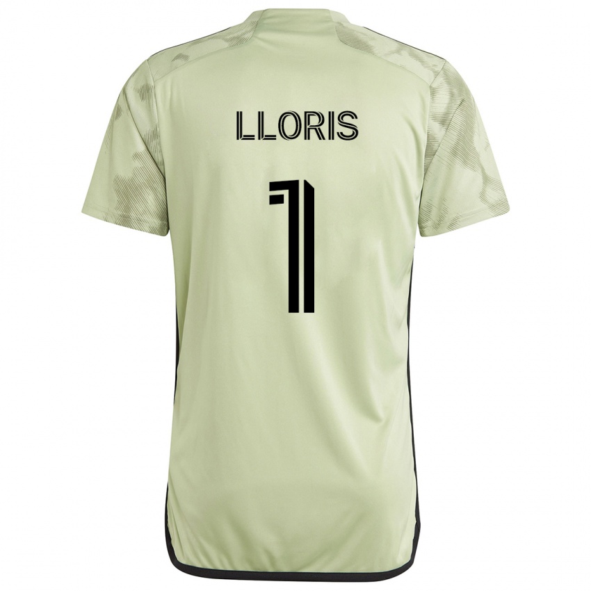 Kinderen Hugo Lloris #1 Licht Groen Uitshirt Uittenue 2024/25 T-Shirt België