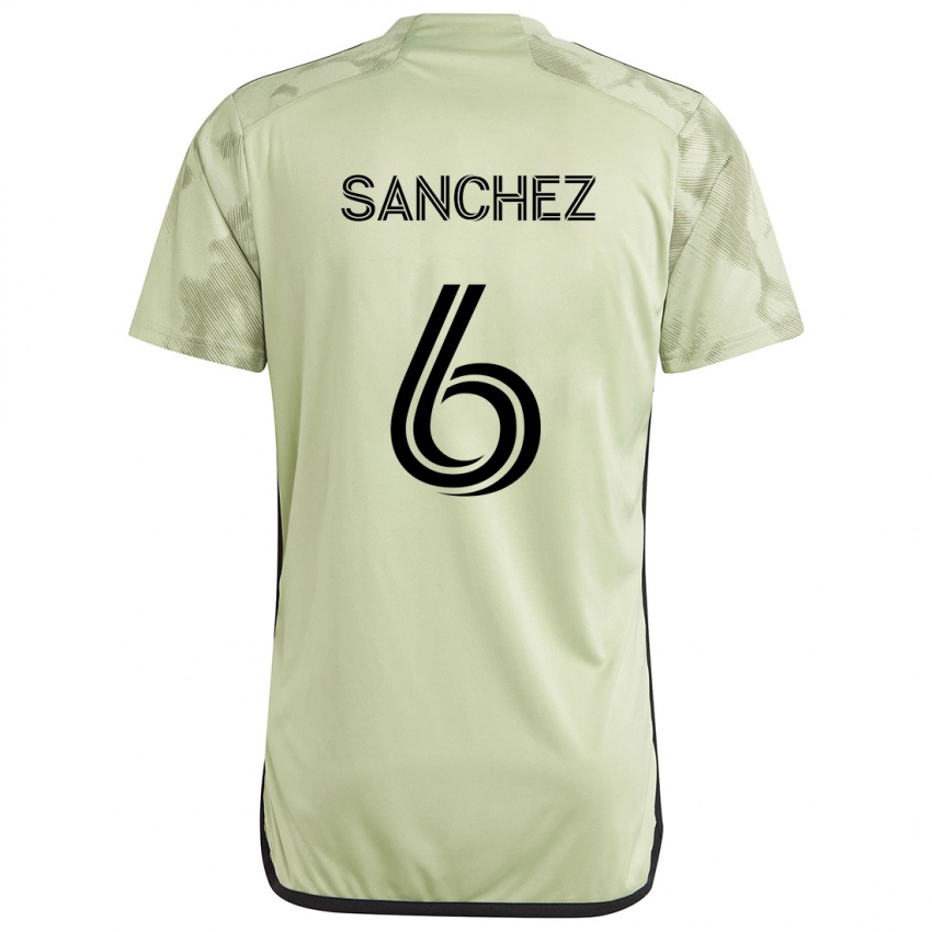 Kinderen Ilie Sánchez #6 Licht Groen Uitshirt Uittenue 2024/25 T-Shirt België