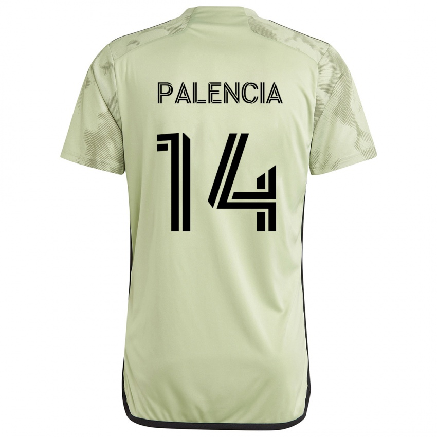 Kinderen Sergi Palencia #14 Licht Groen Uitshirt Uittenue 2024/25 T-Shirt België