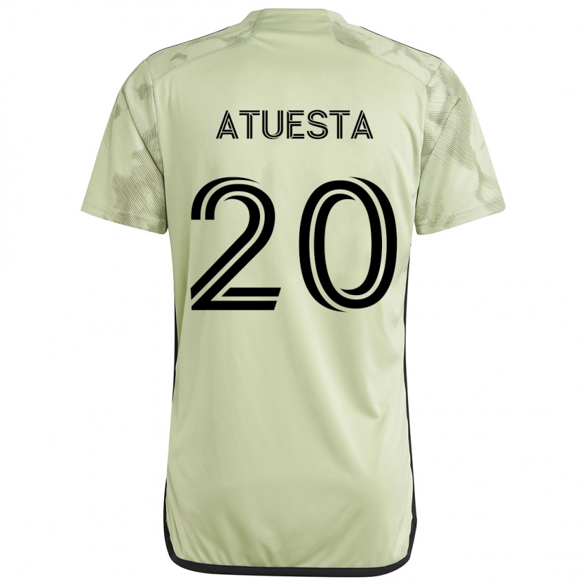 Kinderen Eduard Atuesta #20 Licht Groen Uitshirt Uittenue 2024/25 T-Shirt België