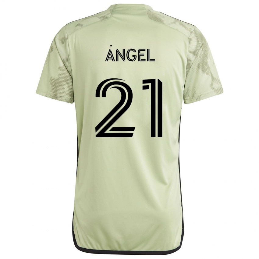 Kinderen Tomás Ángel #21 Licht Groen Uitshirt Uittenue 2024/25 T-Shirt België