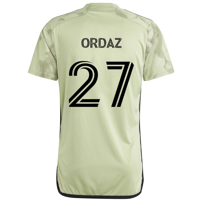 Kinderen Nathan Ordaz #27 Licht Groen Uitshirt Uittenue 2024/25 T-Shirt België