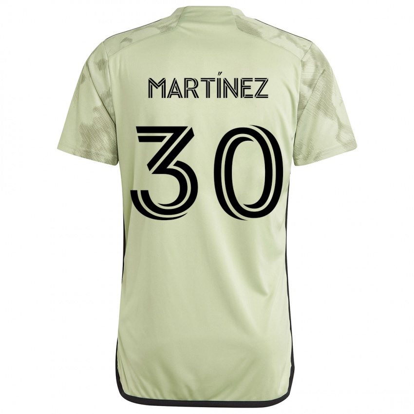 Kinderen David Martínez #30 Licht Groen Uitshirt Uittenue 2024/25 T-Shirt België