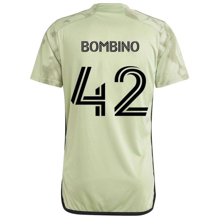 Kinderen Luca Bombino #42 Licht Groen Uitshirt Uittenue 2024/25 T-Shirt België