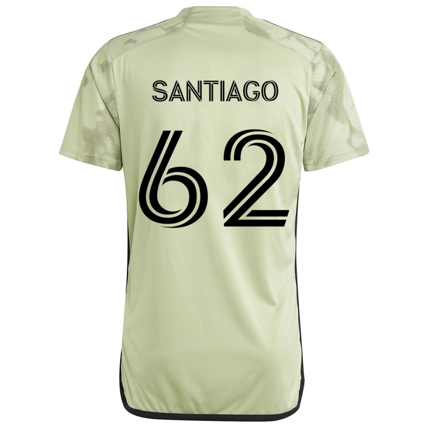 Kinderen Joshua Santiago #62 Licht Groen Uitshirt Uittenue 2024/25 T-Shirt België