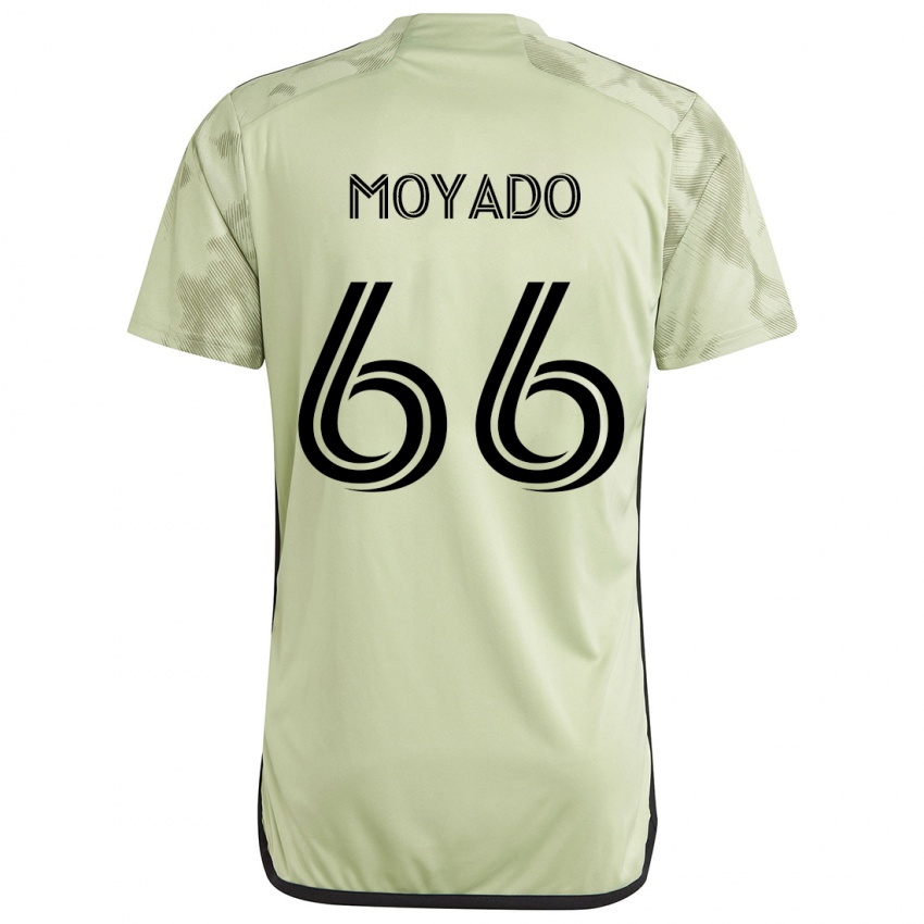 Kinderen Bryan Moyado #66 Licht Groen Uitshirt Uittenue 2024/25 T-Shirt België