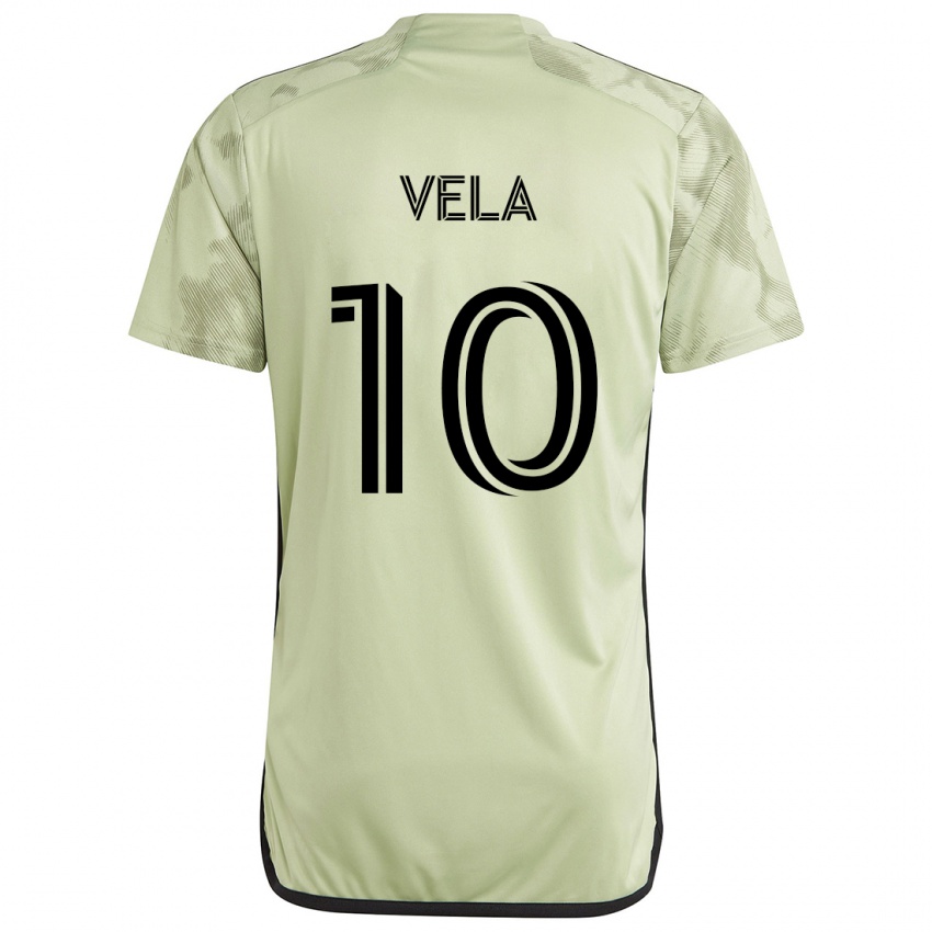 Kinderen Carlos Vela #10 Licht Groen Uitshirt Uittenue 2024/25 T-Shirt België