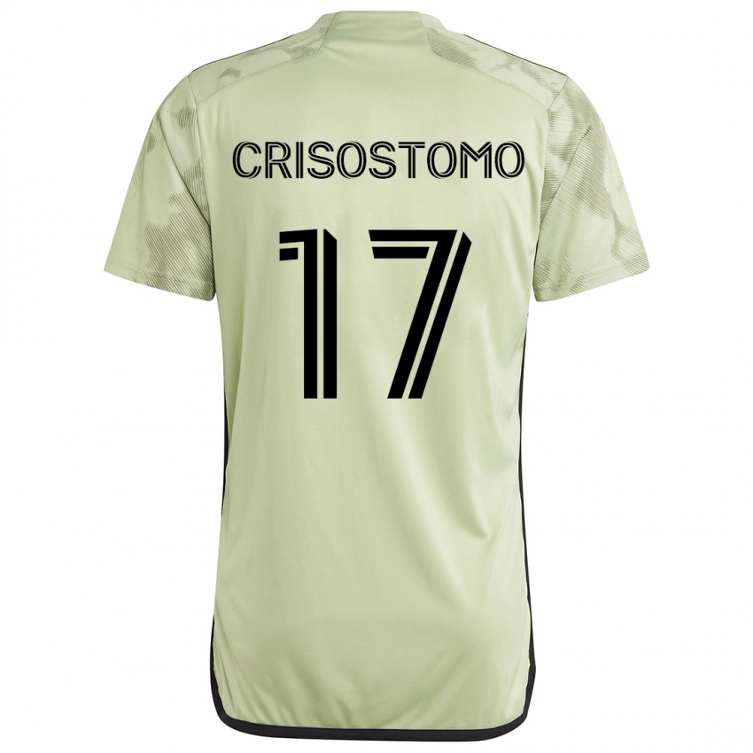 Kinderen Danny Crisostomo #17 Licht Groen Uitshirt Uittenue 2024/25 T-Shirt België