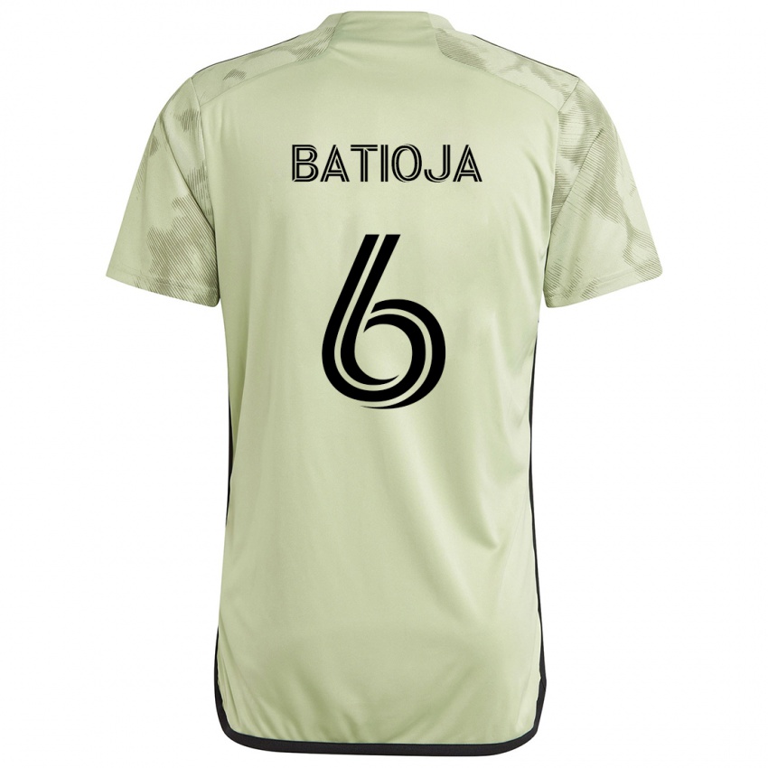 Kinderen Jeremy Batioja #6 Licht Groen Uitshirt Uittenue 2024/25 T-Shirt België