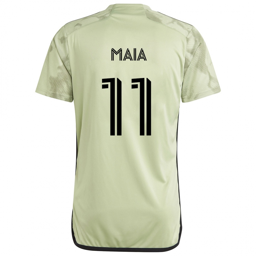 Kinderen Matheus Maia #11 Licht Groen Uitshirt Uittenue 2024/25 T-Shirt België