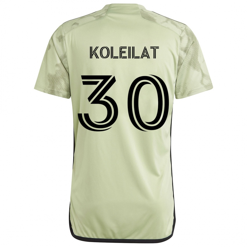 Kinderen Jassem Koleilat #30 Licht Groen Uitshirt Uittenue 2024/25 T-Shirt België