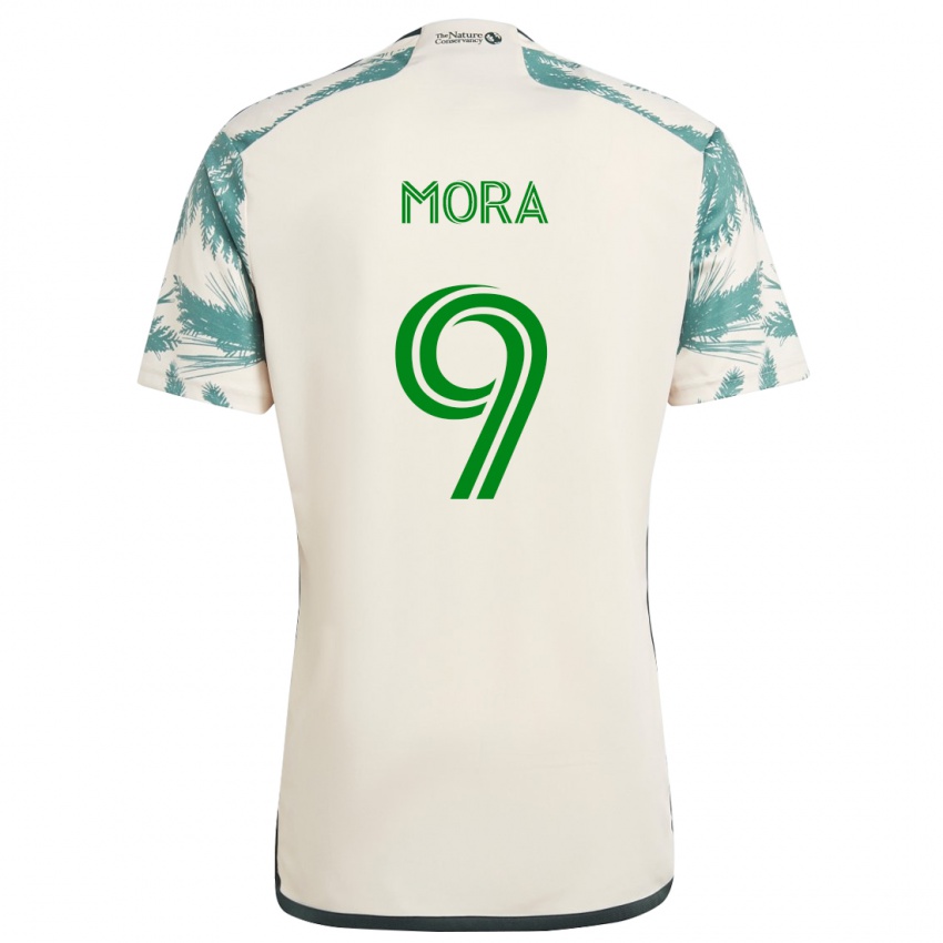 Kinderen Felipe Mora #9 Beigebruin Uitshirt Uittenue 2024/25 T-Shirt België