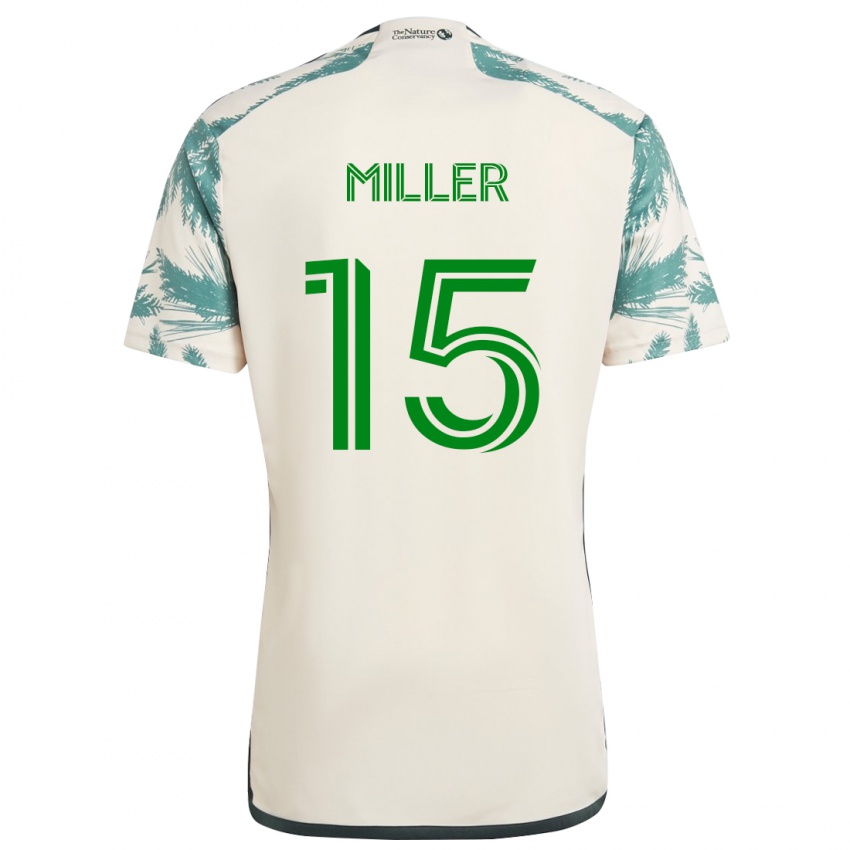 Kinderen Eric Miller #15 Beigebruin Uitshirt Uittenue 2024/25 T-Shirt België