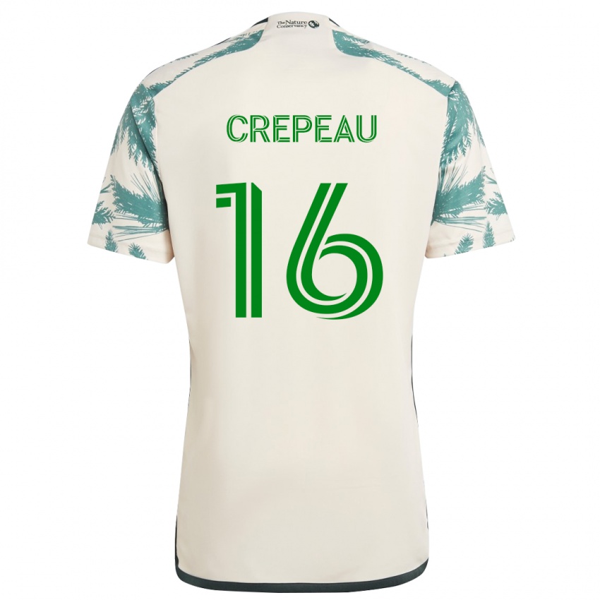 Kinderen Maxime Crépeau #16 Beigebruin Uitshirt Uittenue 2024/25 T-Shirt België