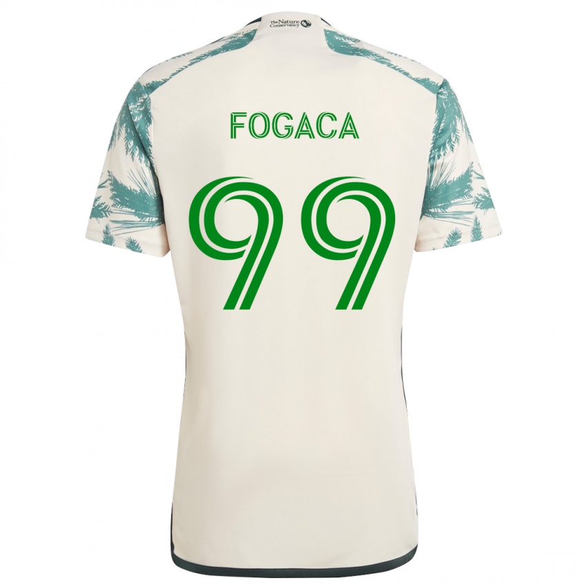 Kinderen Nathan Fogaça #99 Beigebruin Uitshirt Uittenue 2024/25 T-Shirt België