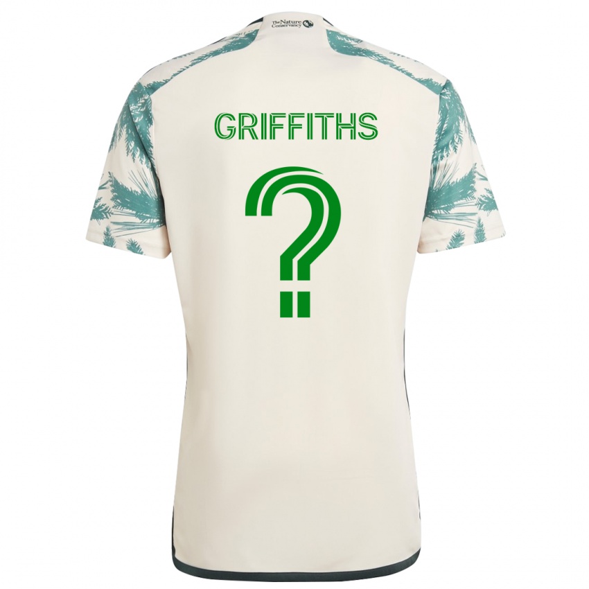 Kinderen Reo Griffiths #0 Beigebruin Uitshirt Uittenue 2024/25 T-Shirt België