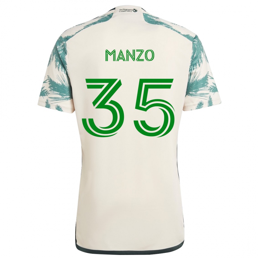 Kinderen Alexis Manzo #35 Beigebruin Uitshirt Uittenue 2024/25 T-Shirt België