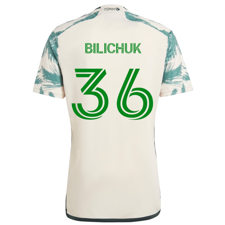 Kinderen Ryan Bilichuk #36 Beigebruin Uitshirt Uittenue 2024/25 T-Shirt België