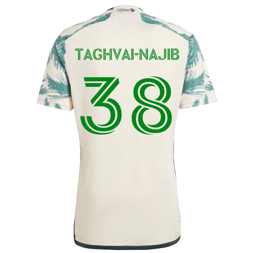 Kinderen Braxton Taghvai-Najib #38 Beigebruin Uitshirt Uittenue 2024/25 T-Shirt België