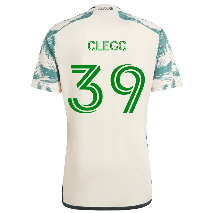 Kinderen Tyler Clegg #39 Beigebruin Uitshirt Uittenue 2024/25 T-Shirt België