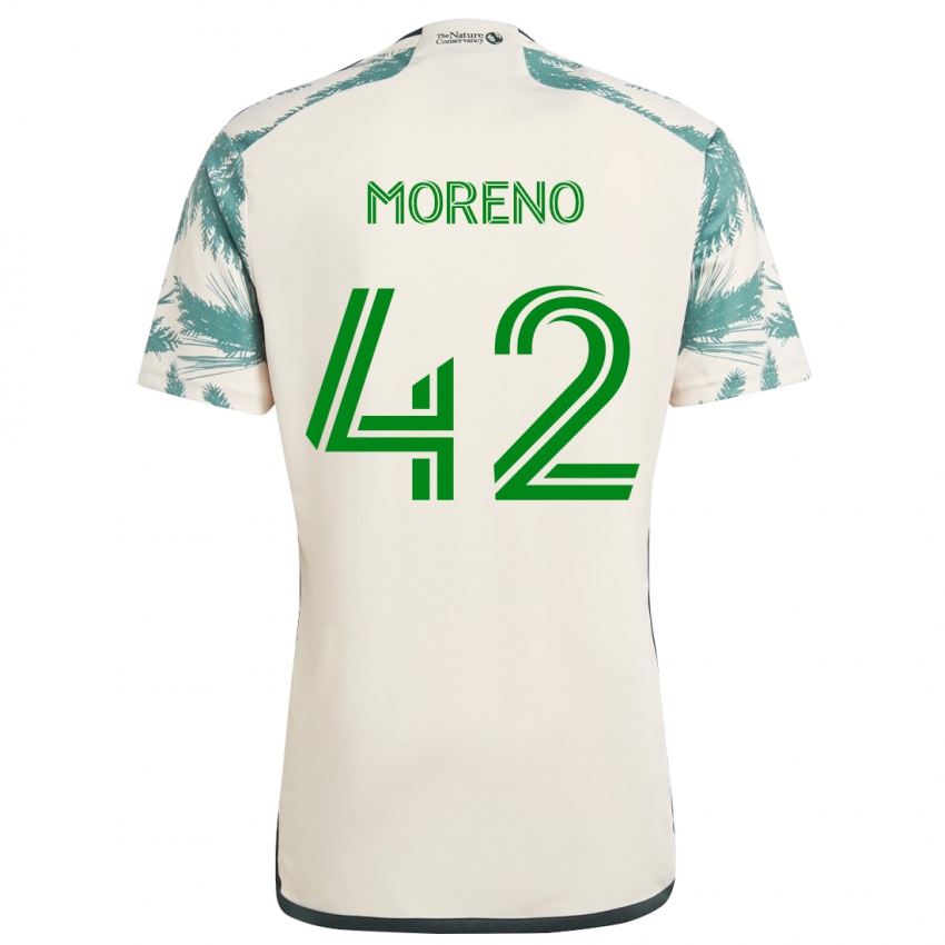 Kinderen Alexis Moreno #42 Beigebruin Uitshirt Uittenue 2024/25 T-Shirt België