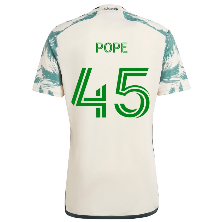 Kinderen Blake Pope #45 Beigebruin Uitshirt Uittenue 2024/25 T-Shirt België