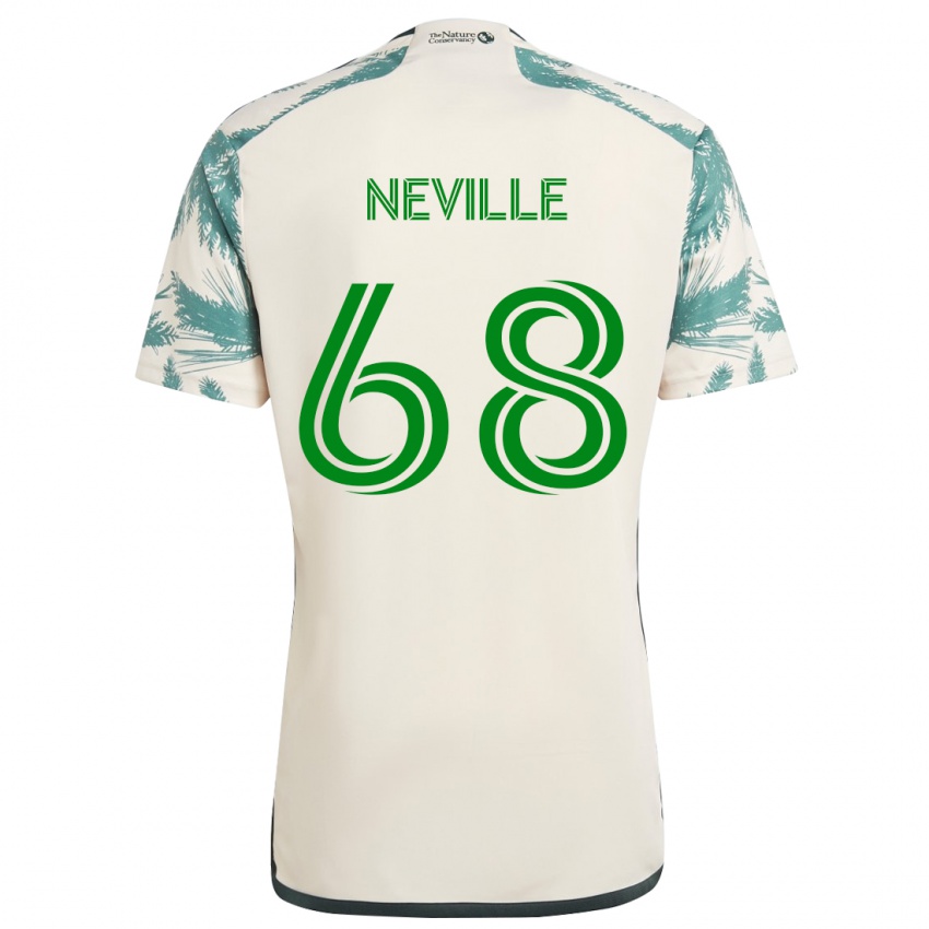 Kinderen Harvey Neville #68 Beigebruin Uitshirt Uittenue 2024/25 T-Shirt België