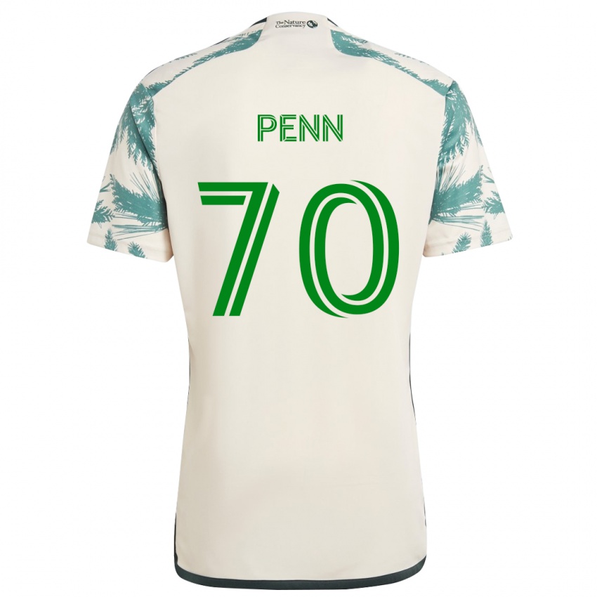 Kinderen Josh Penn #70 Beigebruin Uitshirt Uittenue 2024/25 T-Shirt België